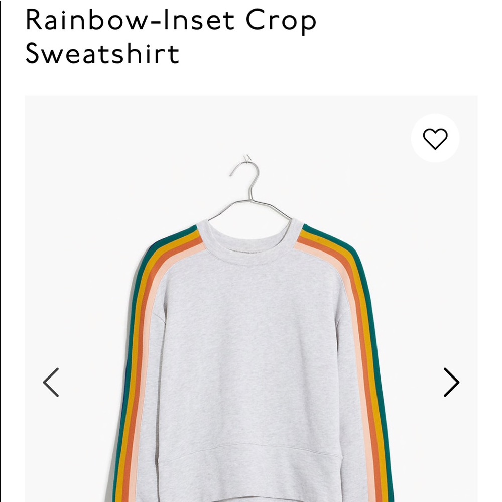 Madewell rainbow sweatshirt